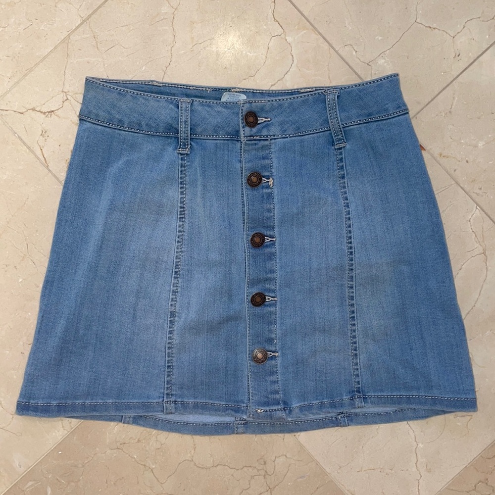 Tilly’s Button Down Jean Skirt